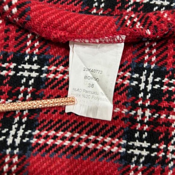 Plaid Red Mini Skirt - Picture 5 of 5